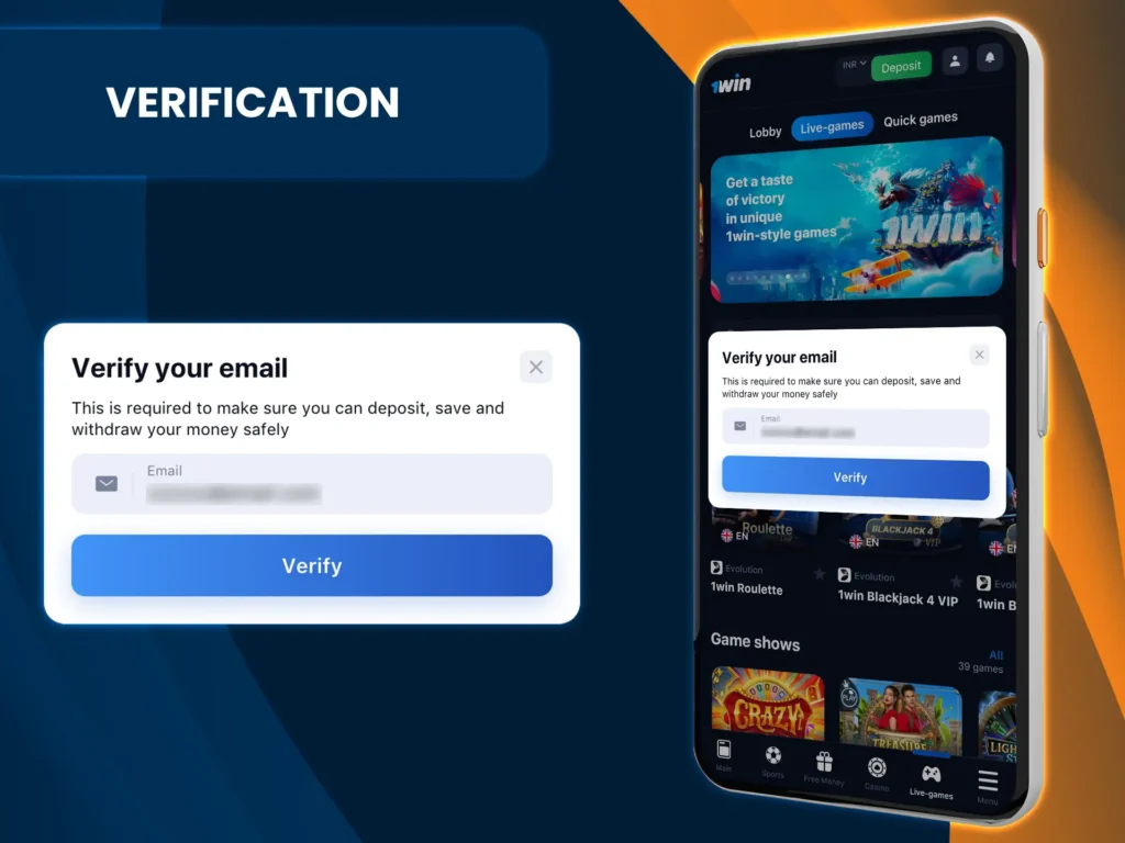 1win's security team may request you to undergo a verification procedure.