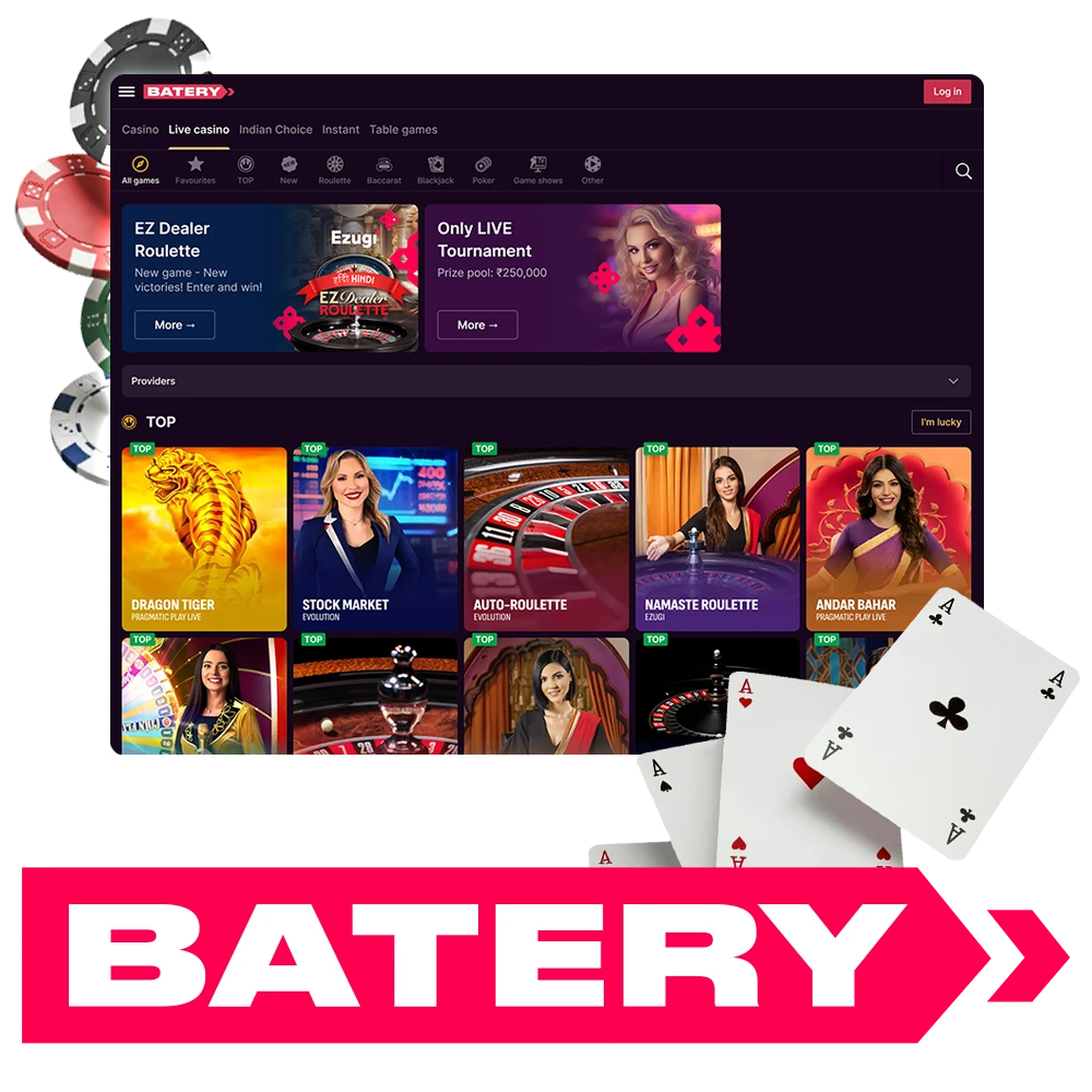 Batery is a licensed online casino offering a wide variety of games.