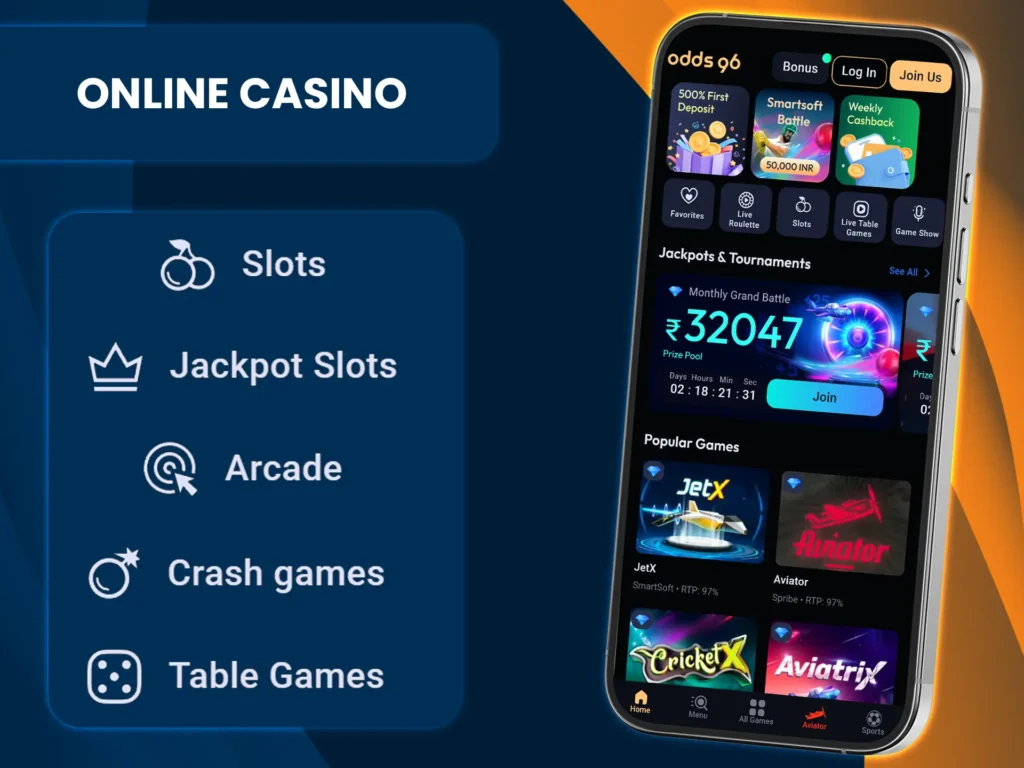 With more than 8000 diverse games, Odds96 caters to a wide range of interests.