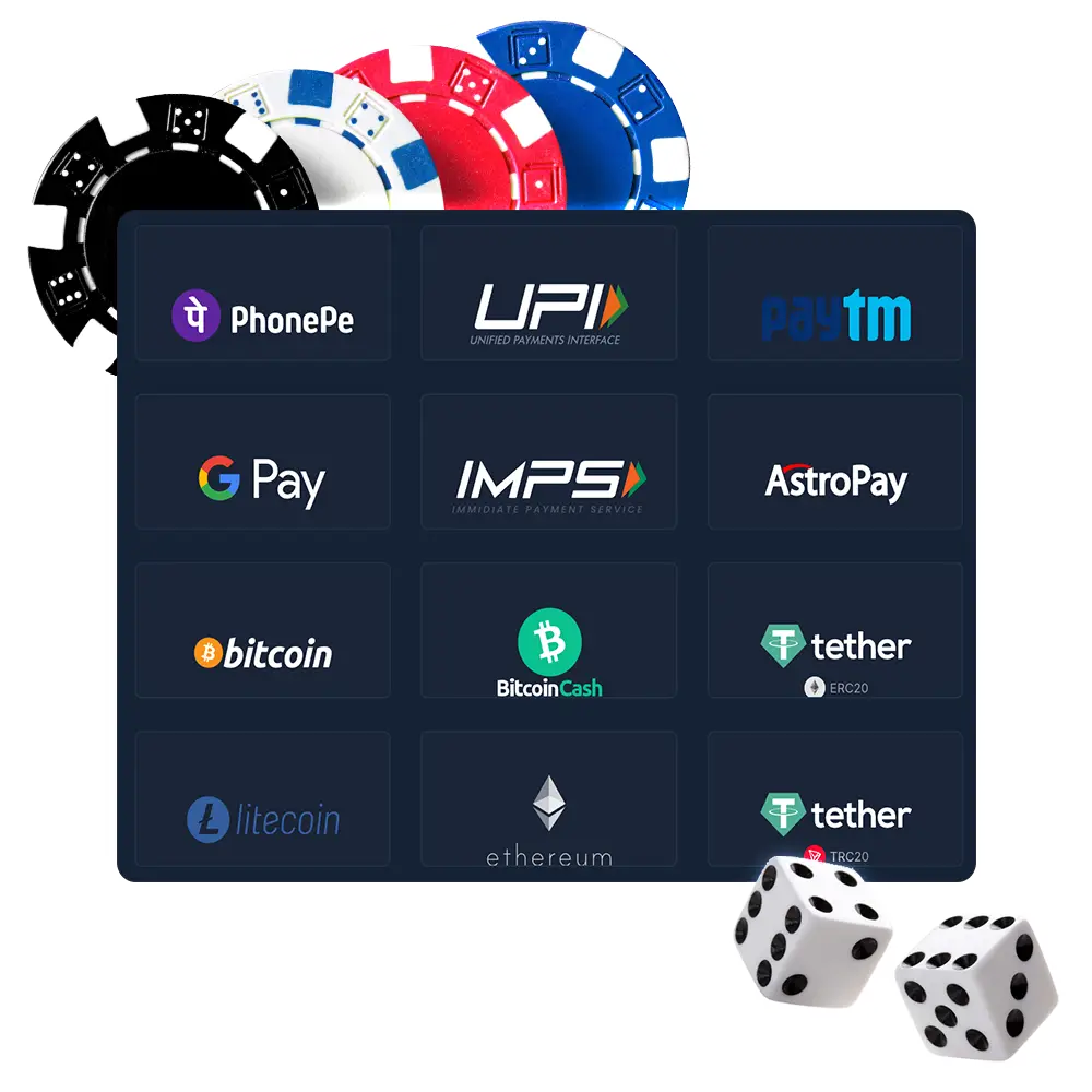 Indian players must register and deposit to play real-money casino games.