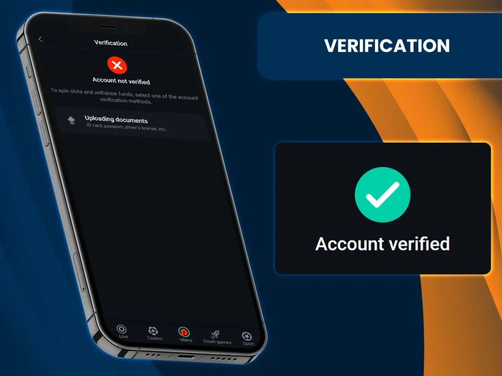 To withdraw your winnings from PinUp you must verify your account.