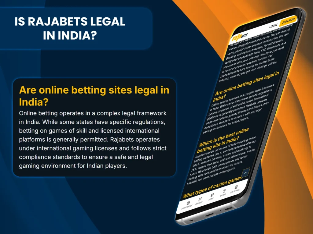 Rajabets Casino is licensed in Curacao, ensuring safe and legal play.