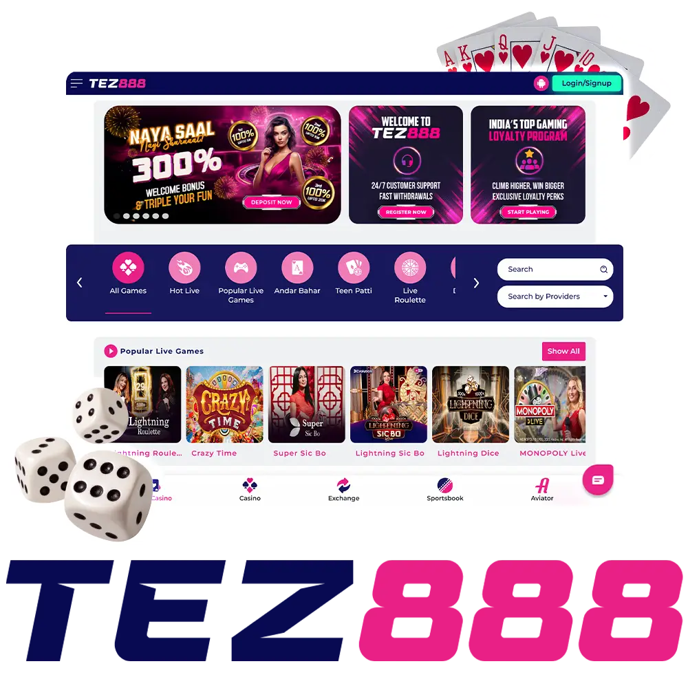 Tez888, a rising platform, offers diverse games with convenient crypto payments.