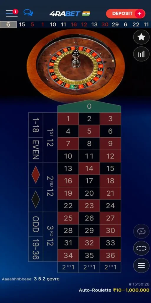 Place your bet at live casino and win big.