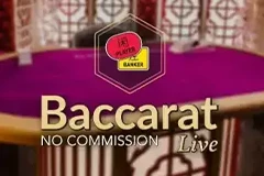 Play Baccarat No Commission game in a live casino and increase your wins.