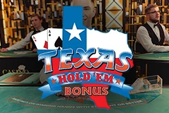Play and win in Texas Hold’em Bonus Poker live casino game.