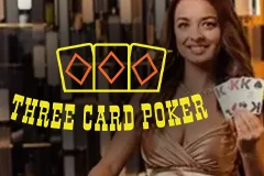 Try playing Three Card Poker in a live casino.