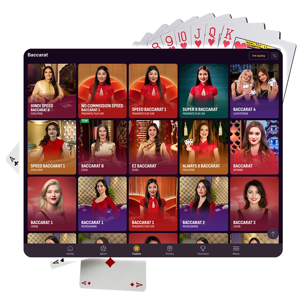 Live Baccarat is a popular card game with simple rules and straightforward gameplay.