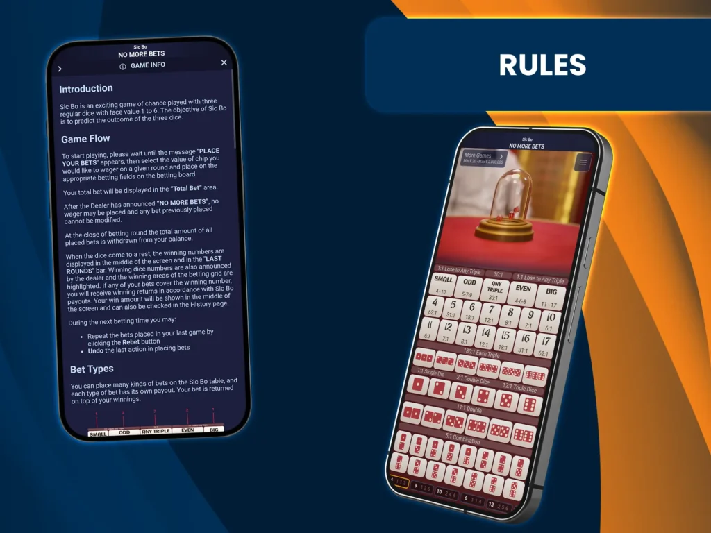 Learn the rules of Sic Bo before playing in a live casino.