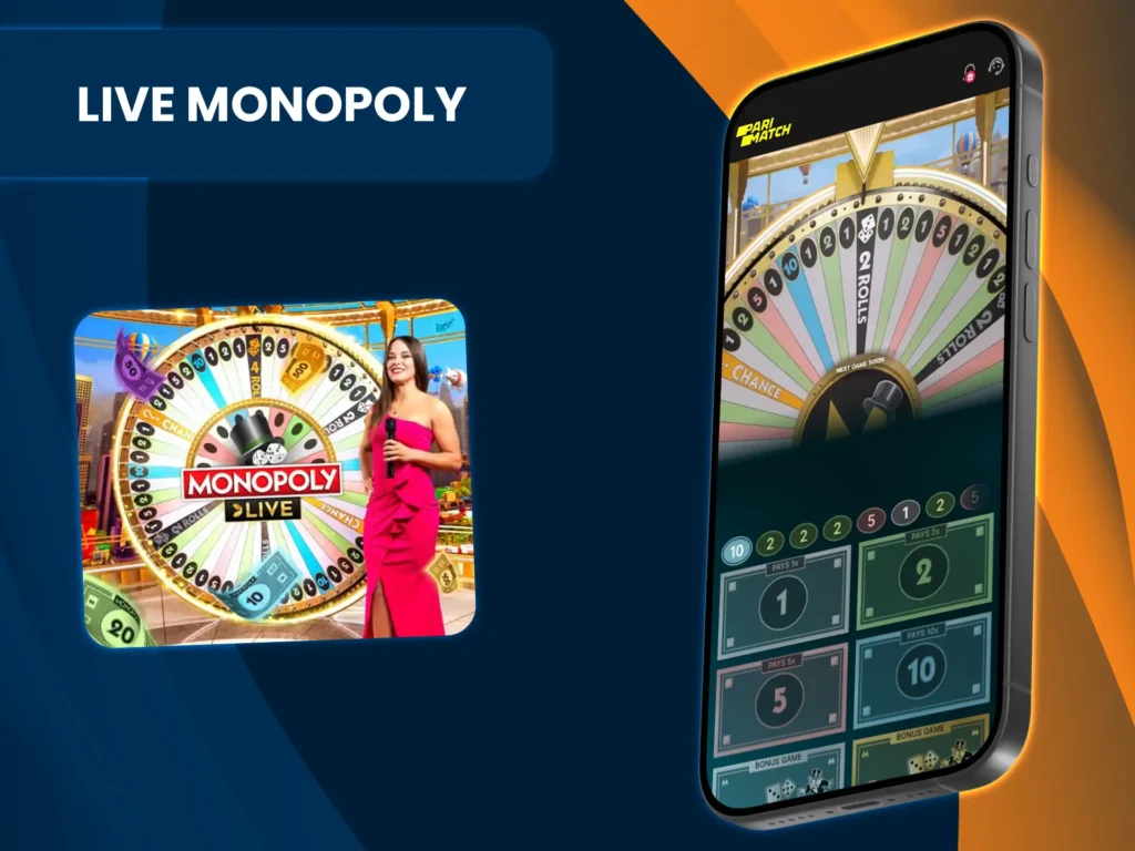 Win big with Live Monopoly on Parimatch.