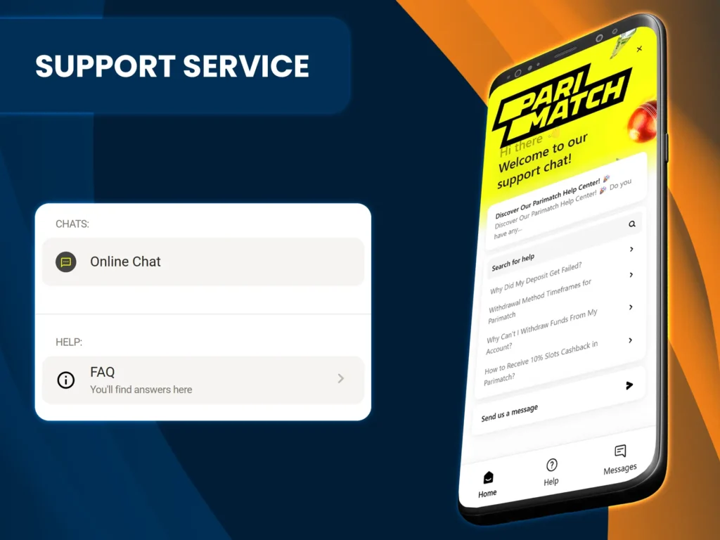 If you have any questions, please contact Parimatch support via live chat, e-mail or Telegram.