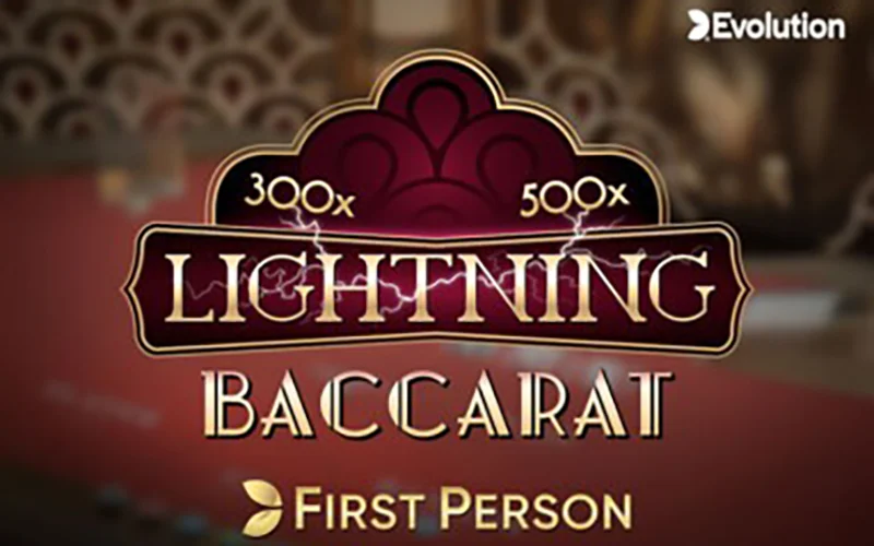 Play like an experienced player and choose a less risky bet in First Person Lightning Baccarat.